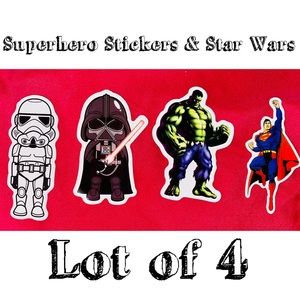 Super Cute Super Hero Stickers for Water Bottles, Laptops etc